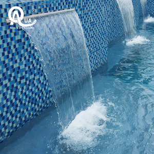 2026 Water Crown SS304 Mur de séparation cascade moderne, Décoration de piscine, Cascade de bassin pour jardin extérieur - Product Image 6