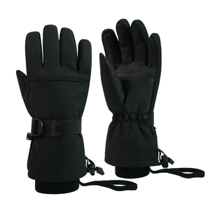 ถุงมือสกีหนังแบบหนาพิเศษสำหรับอากาศหนาวจัด กันน้ำได้ ดีไซน์แบบเต็มนิ้ว บุฉนวนกันความร้อน เย็บเสริมความแข็งแรง ใช้ได้ทั้งชายและหญิง - Product Image 2