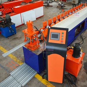 Kim loại mạ kẽm hàng rào hướng dẫn đường sắt cán màn trập Dải Máy làm nhà để xe kẽm cán màn trập cửa máy - Product Image 4