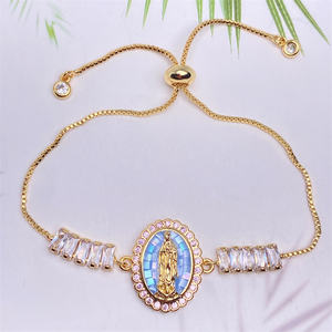 Cadena <span class=keywords><strong>De</strong></span> Tenis <span class=keywords><strong>Virgen</strong></span> <span class=keywords><strong>De</strong></span> <span class=keywords><strong>Guadalupe</strong></span> Religiosa Hecha A Mano Con Cuentas <span class=keywords><strong>De</strong></span> Zirconia Perla Católica <span class=keywords><strong>Virgen</strong></span> María Pulseras Para Aniversarios - Product Image 5