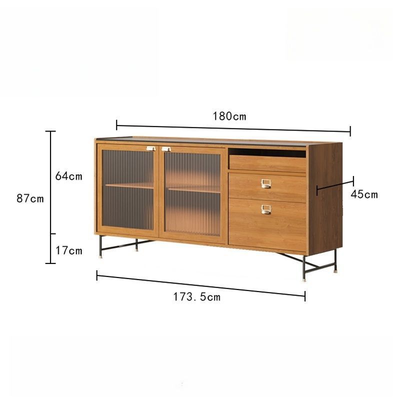 Pine Wood Double Door Cabinet (180*45*87CM)