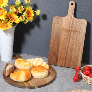 Planche à découper en bois d'acacia, grande planche à <span class=keywords><strong>charcuterie</strong></span>, <span class=keywords><strong>plateau</strong></span> écologique réutilisable pour servir viande, fromage, pain, planche de boucher - Product Image 1