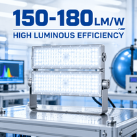 Projecteur LED modulaire haute efficacité 200W 160-180LM/W avec driver Lumileds Inventronics, éclairage industriel extérieur pour entrepôt et cour