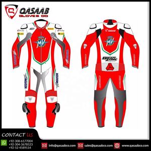 Traje de moto hecho de cuero genuino para hombre, ropa deportiva para carreras de motos, venta al por mayor - Product Image 5