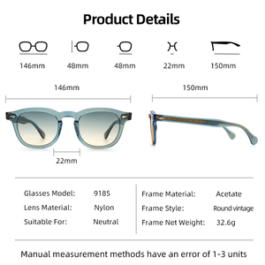 <span class=keywords><strong>Occhiali</strong></span> <span class=keywords><strong>da</strong></span> <span class=keywords><strong>Sole</strong></span> Classici di Lusso, Forma Quadrata e Rotonda, Protezione UV per Esterni, <span class=keywords><strong>Occhiali</strong></span> <span class=keywords><strong>da</strong></span> <span class=keywords><strong>Sole</strong></span> <span class=keywords><strong>Vintage</strong></span> Polarizzati TAC - Product Image 3