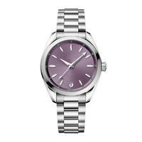 Montres étanches à mouvement à quartz Miyota avec cadran rose élégant en acier inoxydable de qualité supérieure de 30mm Logo personnalisé pour femmes