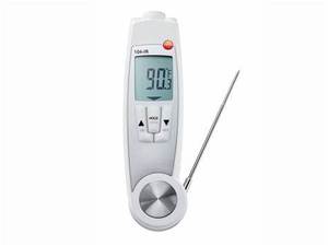 มีสินค้าในสต็อก Testo 104-IR - เครื่องวัดอุณหภูมิอินฟราเรดแบบสองระบบ (อินฟราเรดและแบบเจาะวัด) (0560 1040 01) - Product Image 2