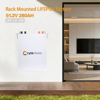 Batterie LiFePO4 ORYTA M16S280BL-U 51.2V 15kWh à montage en rack avec équilibrage automatique des cellules RS485 CAN pour stockage solaire ESS