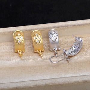 Pendientes de Plata S925 con Diseño de Copo de Nieve para Mujer, Borla Larga, Perla, Accesorios para DIY, Soporte Vacío, Componentes y Fornituras de Joyería 916 - Product Image 1