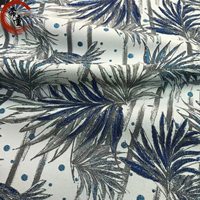 Tissu de confection de robes en jacquard brocart métallique polyester de qualité supérieure et jacquard brocart à motifs magnifiques