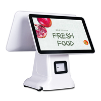 Caisse enregistreuse tout-en-un POS 15 pouces avec imprimante thermique 58 mm/80 mm, système d'exploitation Android, processeur RK3566, Bluetooth 5.2