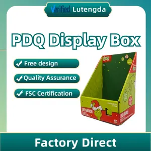 Precio de fábrica Diseño libre Publicidad Pop Encimera Papel de cartón PDQ Caja de exhibición Mostrador pequeño Soporte de exhibición de mesa