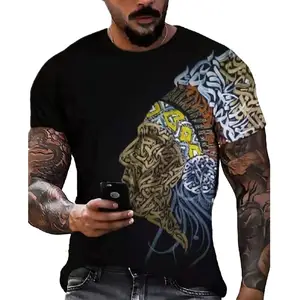 Wholesale Hip Hop custom all over 3d sublimation digital printing men women's oversized t shirt graphic t shirts in bulk