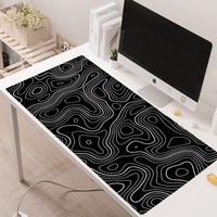Tapis de souris et clavier de jeu simple de 3 mm à prix de gros, grand tapis de bureau personnalisé pour le bureau