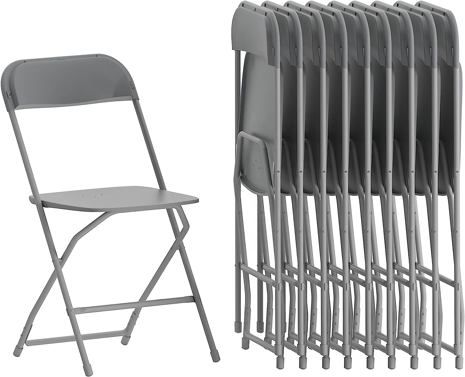Grey folding chair