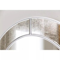 Vente en gros salle de bain salon décoré miroir mural rond avec cadre en métal espejos modernos