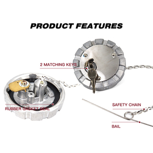 Bloqueo de tapa de combustible de aluminio diésel 3 " - 8 NPSL cubierta de tanques de combustible piezas de repuesto - Product Image 3