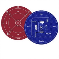 Tapis de poker transfrontalier style influenceur pour Game Guan Dian, antidérapant, résistant à l'abrasion, silencieux, en caoutchouc naturel, modèle 002