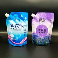 Sachet Souple avec Bec Verseur pour Savon Liquide, Lessive, Soins de la Peau, Tailles Personnalisées 1L 3L 5L