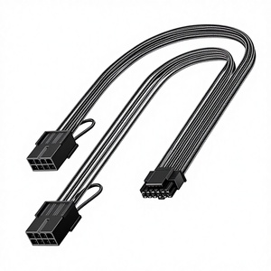 Câble d'extension tressé Fasgear PCI-e 5.0 12VHPWR(12v-2x6) 30cm/1ft 16(12+4) broches mâle 2x8(6+2) broches femelle pour <span class=keywords><strong>GeForce</strong></span> - Product Image 5