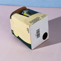 Boîtes d'emballage personnalisées pour canettes de bière 4*330ml en carton kraft couché, certifiées FSC ISO22000, pour boissons