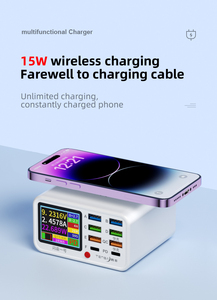 Caricatore USB Multiplo ILEPO W-263 6A+2C con Ricarica Rapida PD3.0 QC3.0 e Display LED per <span class=keywords><strong>iPhone</strong></span>, Android e Samsung - Product Image 6