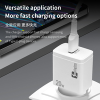 Vente en gros 20W PD QC USB Type C Chargeur EU Plug Fast Mobile Phone & Laptop Adaptateurs pour iPhone pour Samsung QC3.0 Entrée de fonction