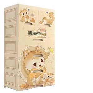 Dormitorio Bebé Dibujos animados Cajón de almacenamiento Gabinete de plástico <span class=keywords><strong>Ropa</strong></span> <span class=keywords><strong>para</strong></span> niños Armario - Product Image 1