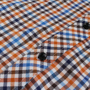 OEM hommes nouvelle arrivée petit plaid casual chemise à manches longues - Product Image 5