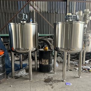 Cuve de mélange électrique à chemise vapeur, personnalisée, 500L 1000L, en acier inoxydable 304 316L, avec homogénéisateur et agitateur, pour gel douche et shampoing liquide - Product Image 5