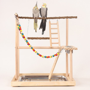 Peperhout Papegaai Speelgoed Verlichting Van De Opwinding Papegaai Schommel Vogel Speelgoed Tijger Huid Pioen Xuanfeng Van De Hoge Stand Knabbel - Product Image 2