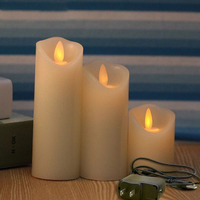 5,3 cm USB-Aufladbare Elektronische LED-Kerze mit Schrägem Anschluss und Schwingender Flamme
