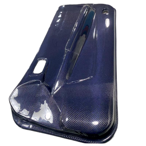 Pour 1999-2002 <span class=keywords><strong>Nissan</strong></span> Skyline <span class=keywords><strong>R34</strong></span> <span class=keywords><strong>GTR</strong></span> RHD panneau de porte intérieure en Fiber de carbone (paire) CF sergé <span class=keywords><strong>bleu</strong></span> en Fiber de carbone - Product Image 1