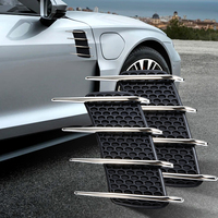 Autocollant universel imitation ailettes de requin pour aération latérale, décalcomanie de capot de voiture, accessoires de modification extérieure