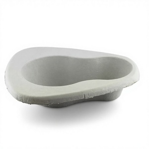 Vente en gros de fournitures médicales jetables en papier-plastique moulé en pâte, plateaux en forme de rein, cuvettes de lit, urinoirs, bassins à vomir, recyclables - Product Image 4