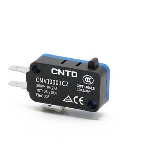 CNTD Changde Interrupteur miniature électrique Micro-interrupteur à réinitialisation automatique 10A Modèle à bouton-poussoir CMV10001C2 Modèle CMV100D - Product Image 1