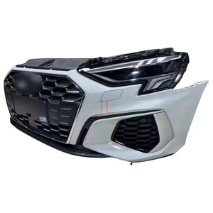 Ensemble de pare-chocs avant d'occasion pour <span class=keywords><strong>Audi</strong></span> <span class=keywords><strong>A3</strong></span>, lèvre avant, kit de carrosserie d'origine, phares - Product Image 2