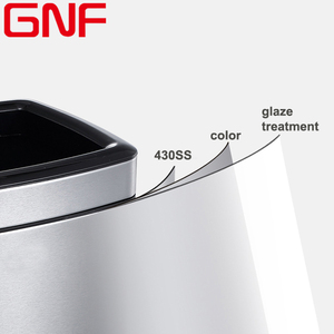 GNF <strong>30L</strong> Rectangle Open Top Stainless Steel Dustbin Hotel Room Waste <strong>Bin</strong> <strong>Kitchen</strong> Trash <strong>Bin</strong> Household Garbage <strong>Bin</strong> - Product Image 4