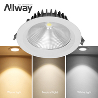 ALLWAY Spot encastré en aluminium au design moderne pour plafond et centre commercial d'hôtel à led