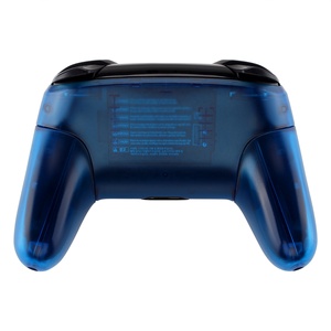 EXtremeRate Coque de remplacement complète transparente bleue avec poignées pour manette Switch Pro - Product Image 5