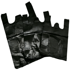 定制LOGO HDPE垃圾袋批发加厚背心袋便携式防水购物礼品袋 - Product Image 1