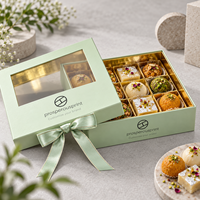 Boîte d'emballage personnalisée pour bonbons indiens, Diwali, Noël, mariage, luxe, vide, belle, boîte cadeau pour bonbons
