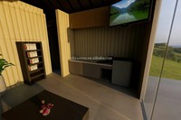 Cabane préfabriquée en acier écologique, bâtiments de jardin, solutions économiques, designs modernes standardisés, maisons préfabriquées