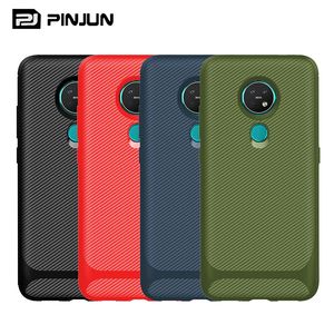 Coque arrière Flexible en TPU souple en Fiber de carbone pour Nokia 6.1 Plus, XR20, G20, G50, G11, 7.2 - Product Image 1
