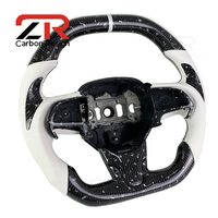 Volant personnalisé en cuir et fibre de carbone pour Chrysler 300 300C 300 R/T SRT Dodge Charger Challenger Sport Car Interior