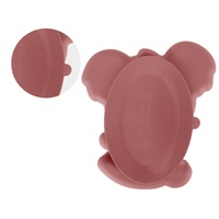 Assiettes à dîner en silicone de qualité alimentaire, conception Koala, dessin animé