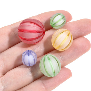 Acrylic Round <b>Beads</b> 10mm Colorful Loose <b>Beads</b> For Bracelet Making DIY Jewelry Accessories - Product Image 3