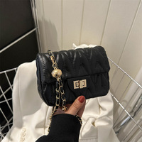 Tas selempang bahu kulit PU wanita, tas selempang desainer kustom murah untuk wanita