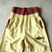 Pantalon de survêtement ample vintage double couche en molleton bouclette 100 % coton épais 500 GSM pour homme, taille haute élastique, effet vieilli, personnalisable