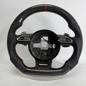 Volant de voiture pour Audi A1 A3 A4 A5 A6 B8 B8.5 B9 C6 S3 S4 S5 S6 S7 <span class=keywords><strong>RS3</strong></span> RS4 RS5 RS6 RS7 S8 Volant en fibre de carbone - Product Image 4